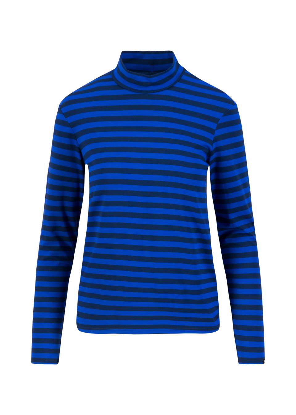 Blutsgeschwister Damen Streifenshirt Lonely Lips Turtle Langarm-Shirt, Blau, M