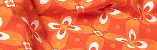 Hoodie Scuba Duba, botanical mosaic, Sweatshirts & Hoodies, Orange
