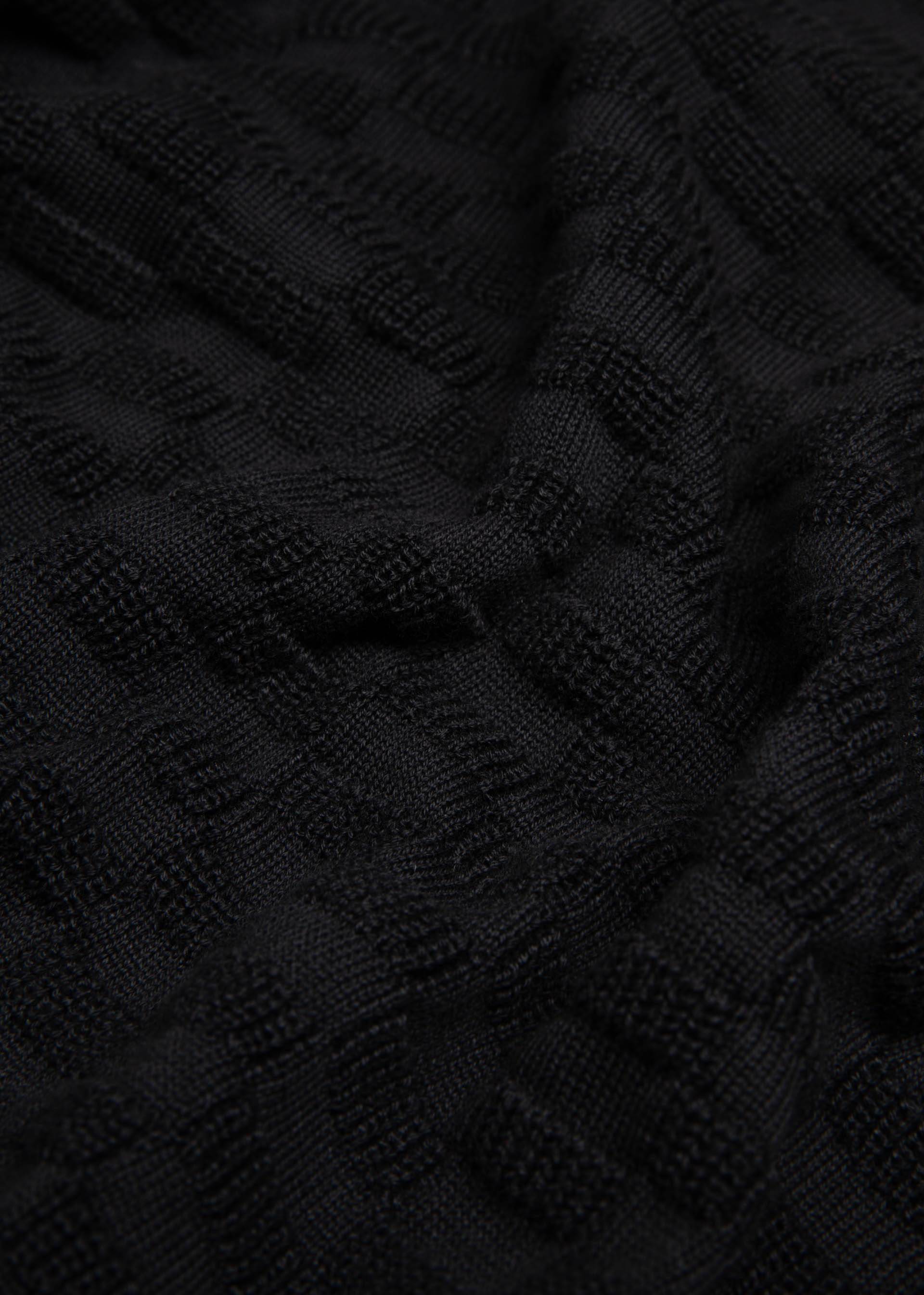 Strickpullover Chic Promenade, diamond knit black, Strickpullover, Schwarz