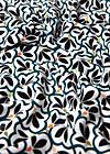 Jerseyrock Tender Slender, graphic flower mosaic, Röcke, Weiß