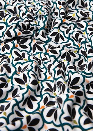 Jersey Skirt Tender Slender, graphic flower mosaic, Skirts, White