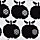 Strickpullover long turtle, knit black apple, Strickpullover & Cardigans, Schwarz