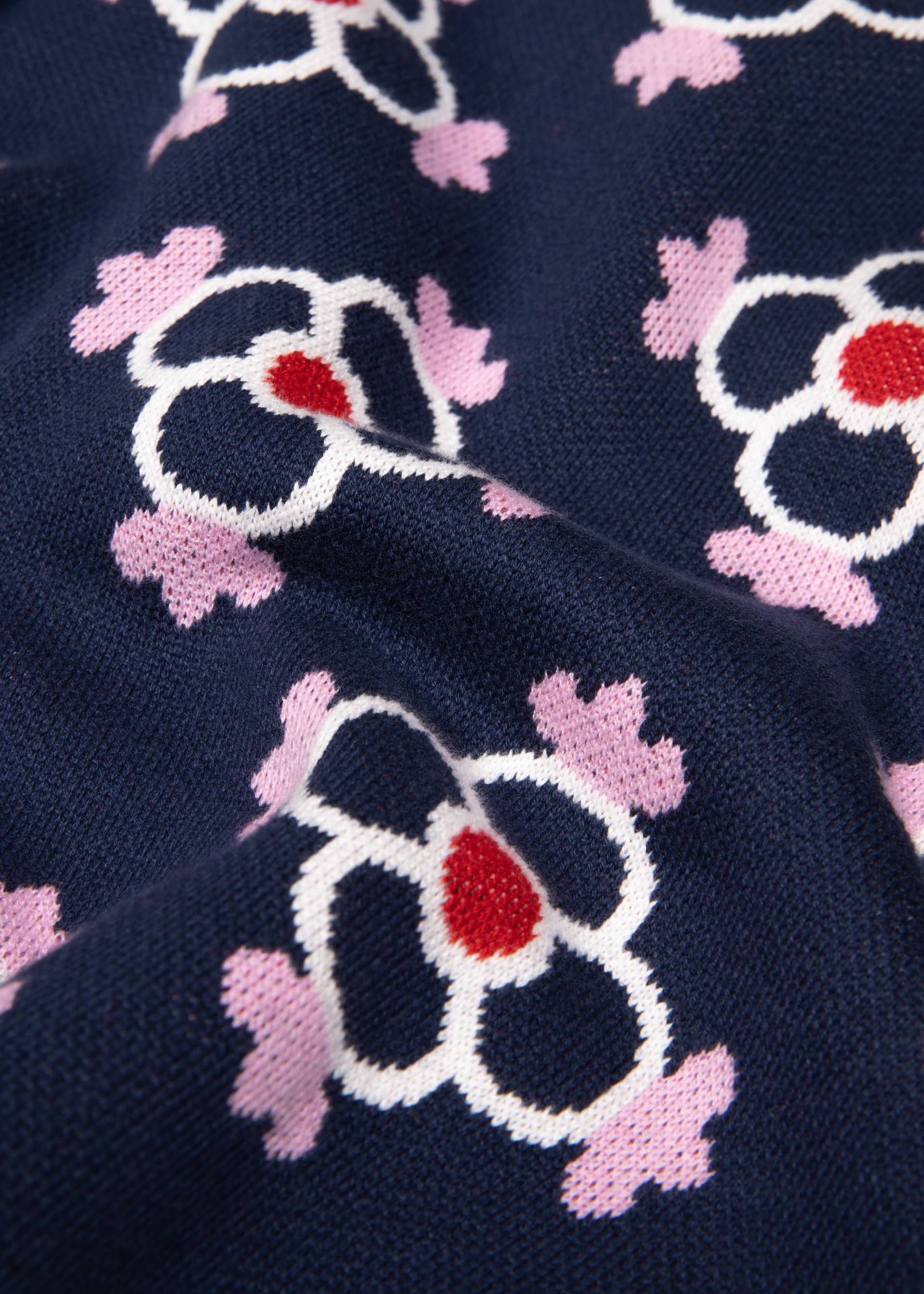 Strickpullover Cosy Storyteller, land und meer, Strickpullover, Blau