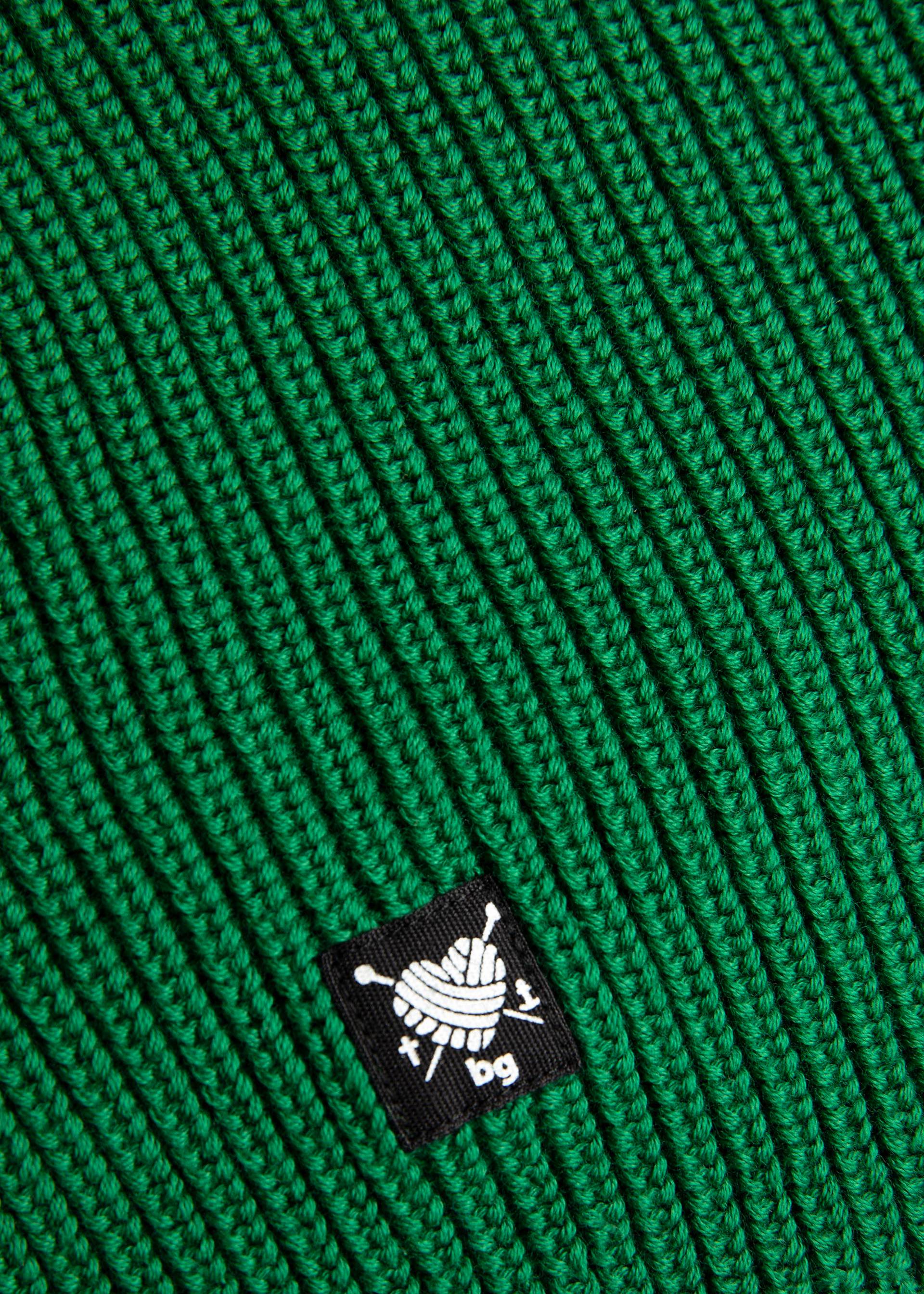 Balaclava Loulou Clava, plain green braid, Accessoires, Green