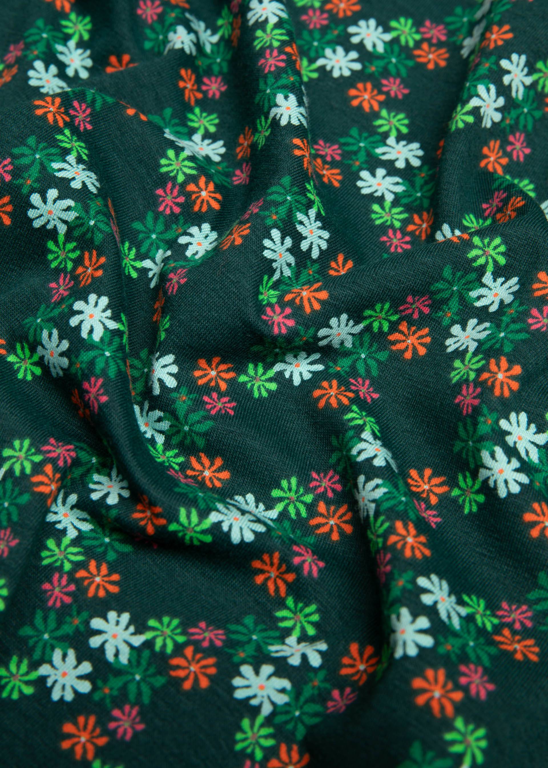 Jersey Dress Hot Knot, shimmering night flower, Dresses, Green