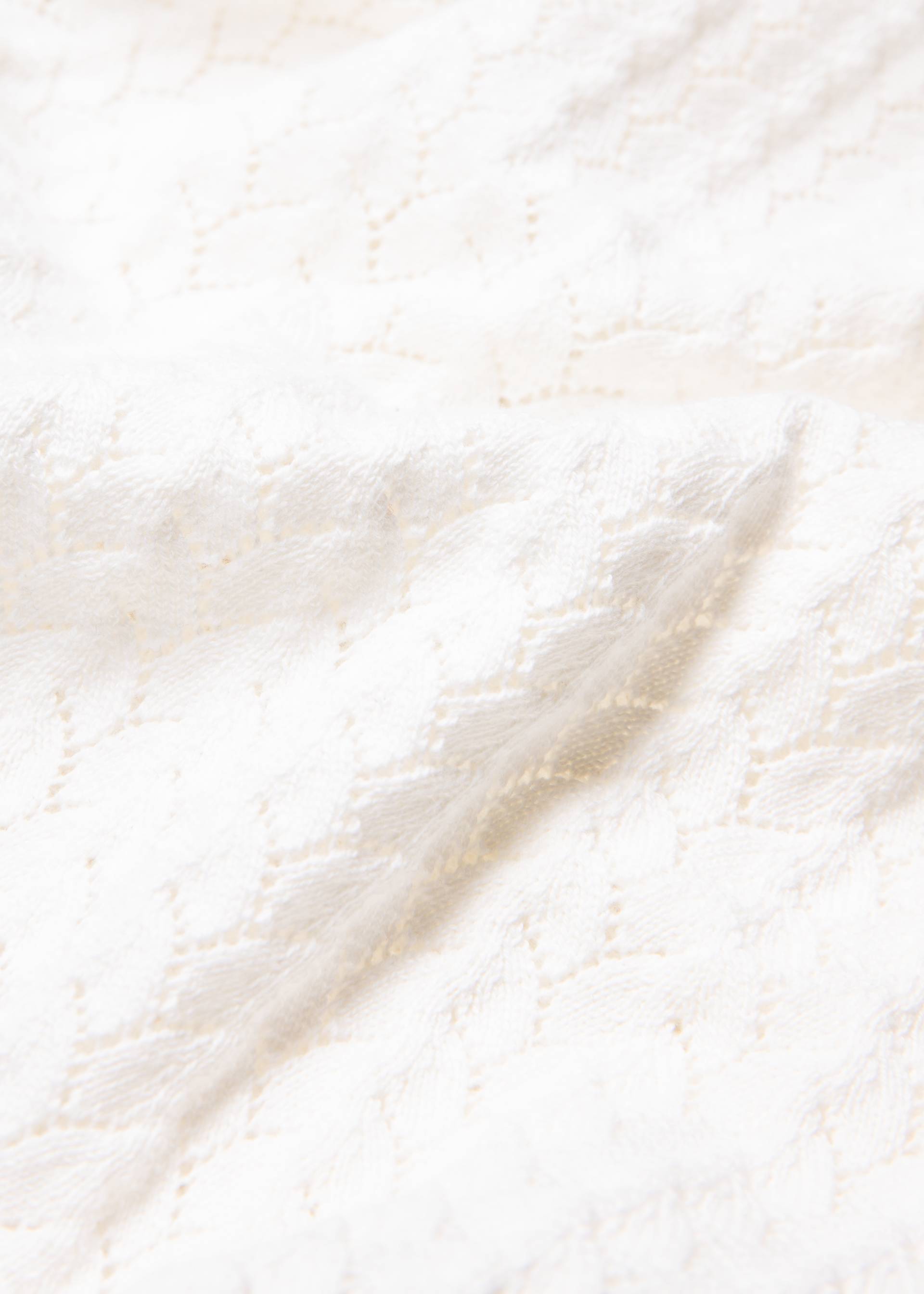 Cardigan Sweet Petite, white pigtail knit, Cardigans, White