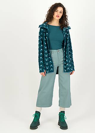 Fleece Jacket Extra Layer, stylish and chic flower, Sweatshirts & Hoodies, Blue