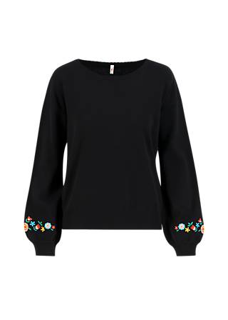 Strickpullover Gestricktes Glück , whimsy black, Strickpullover, Schwarz