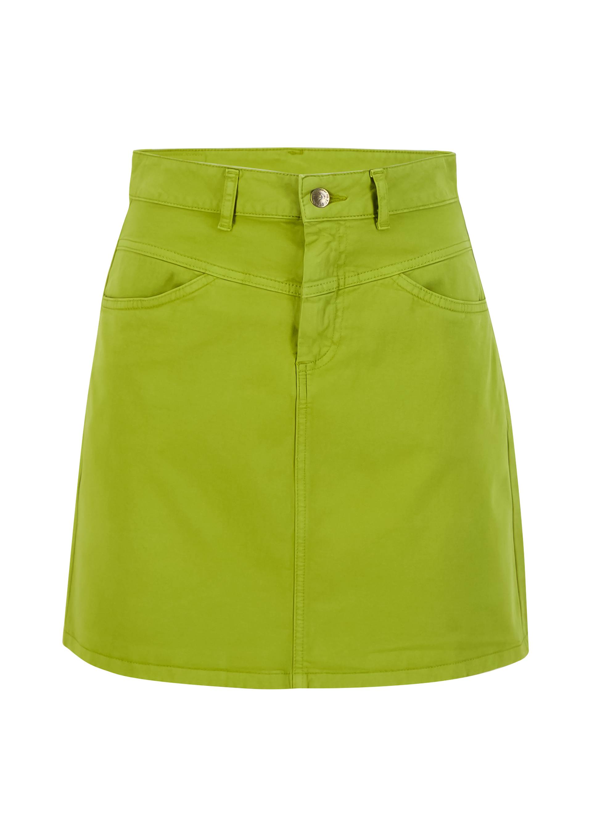 Minirock High Waist Yoke, apple smell, R&ouml;cke, Gr&uuml;n