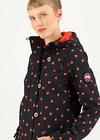 Soft Shell Jacket Wild Weather, lips are made for kissing, Jackets & Coats, Black