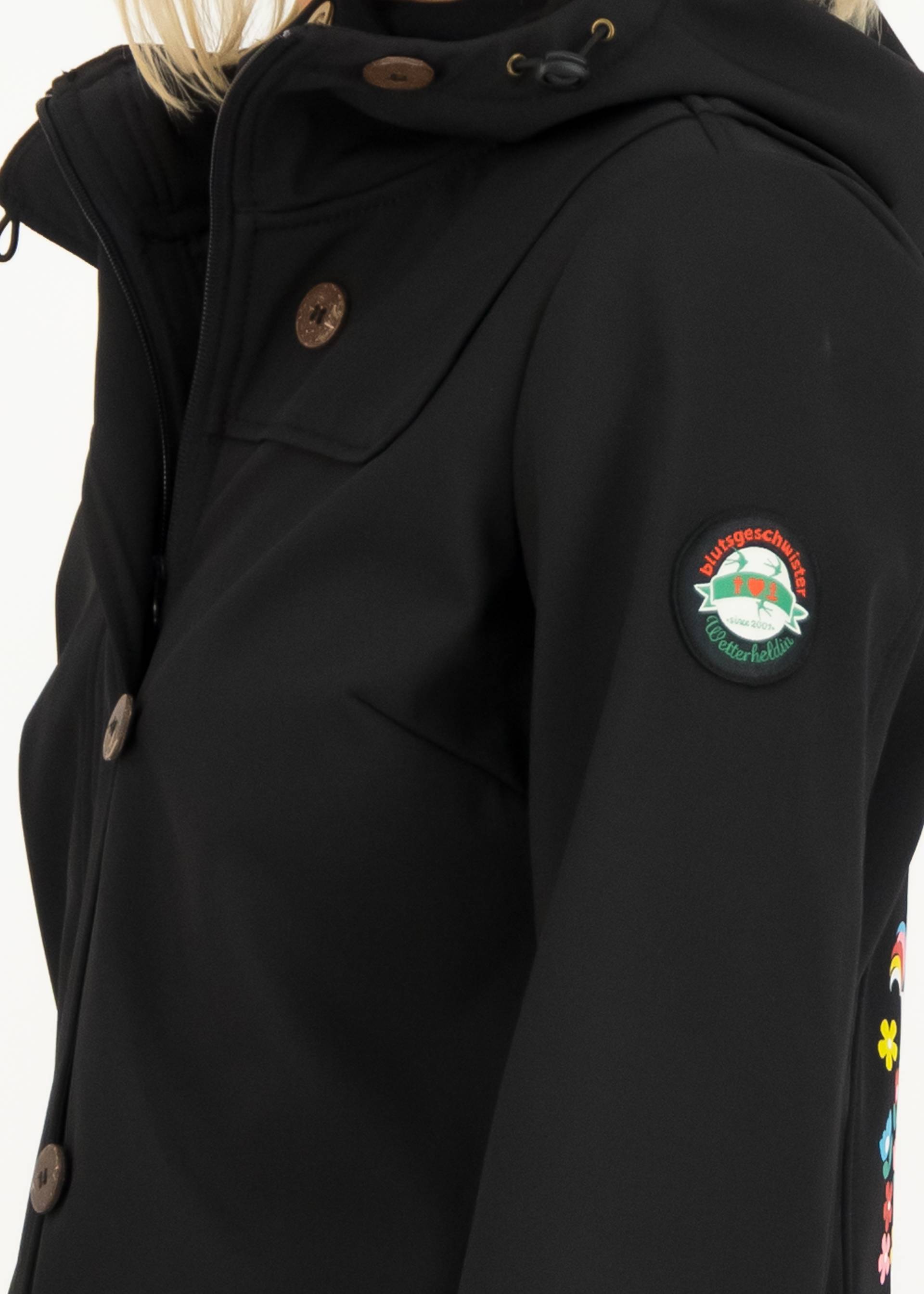 Softshelljacke Wild Weather, cattle black, Jacken & Mäntel, Schwarz