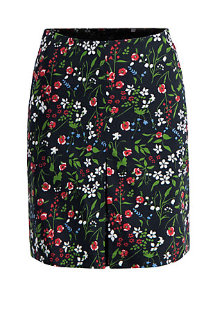 Mini Skirt alltagsfalter, poppy field, Skirts, Black
