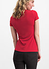 logo shortsleeve feminin uni, red light, Shirts, Rot