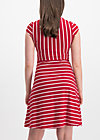 logo stripe dress, date stripe, Kleider, Rot
