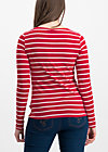 logo stripe longsleeve, date stripe, Shirts, Rot