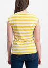 logo stripe top, kiez stripe, Shirts, Yellow