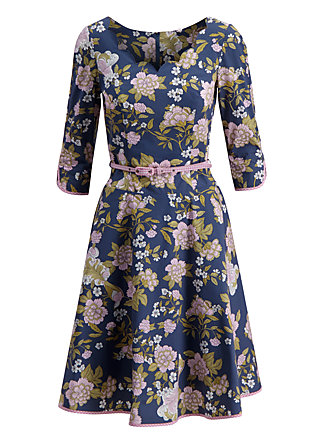 Cotton Dress swing a bow, grannys wallpaper, Dresses, Blue