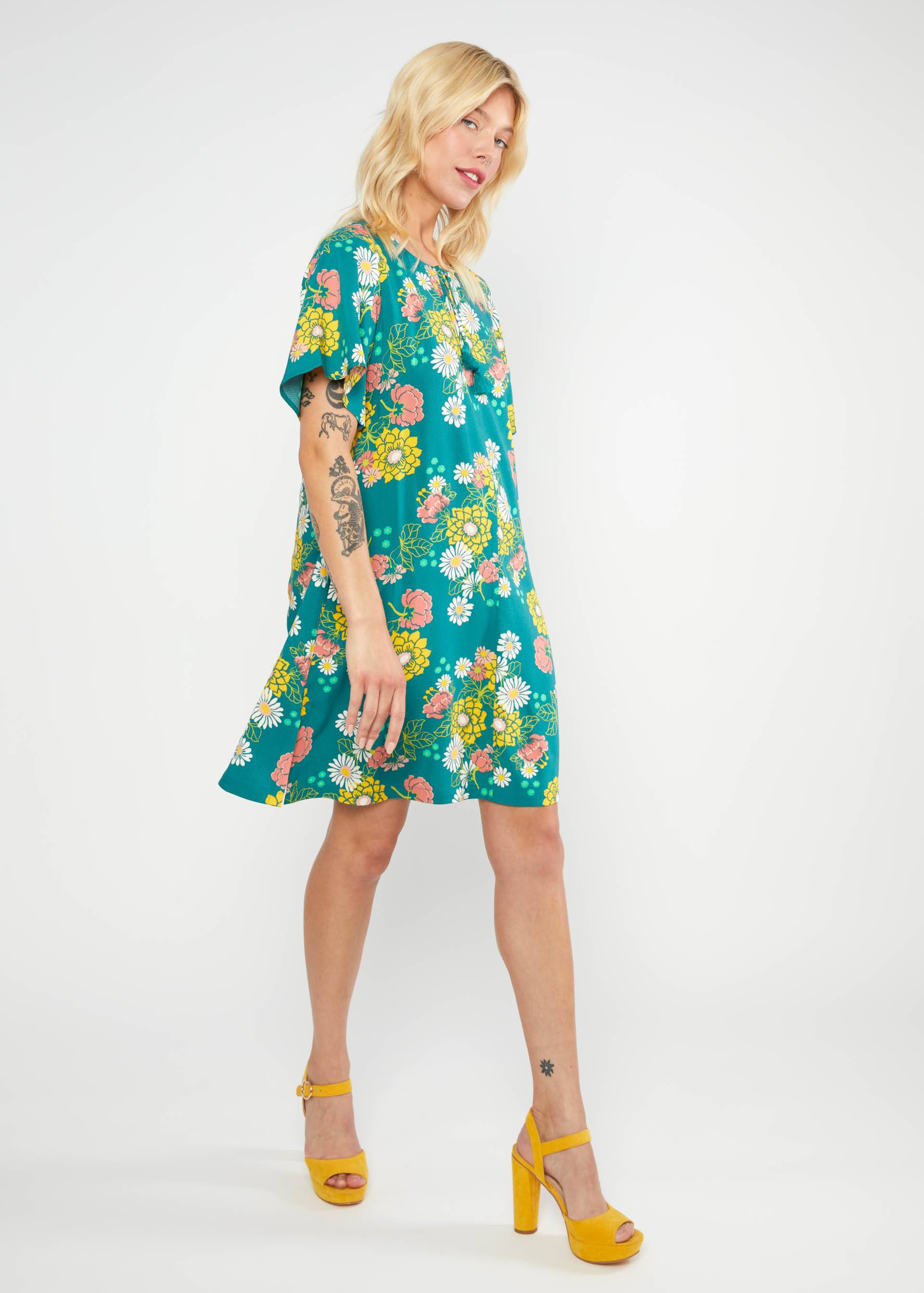 Minikleid Kaftan Wings, eternal flower dance, Kleider, Grün