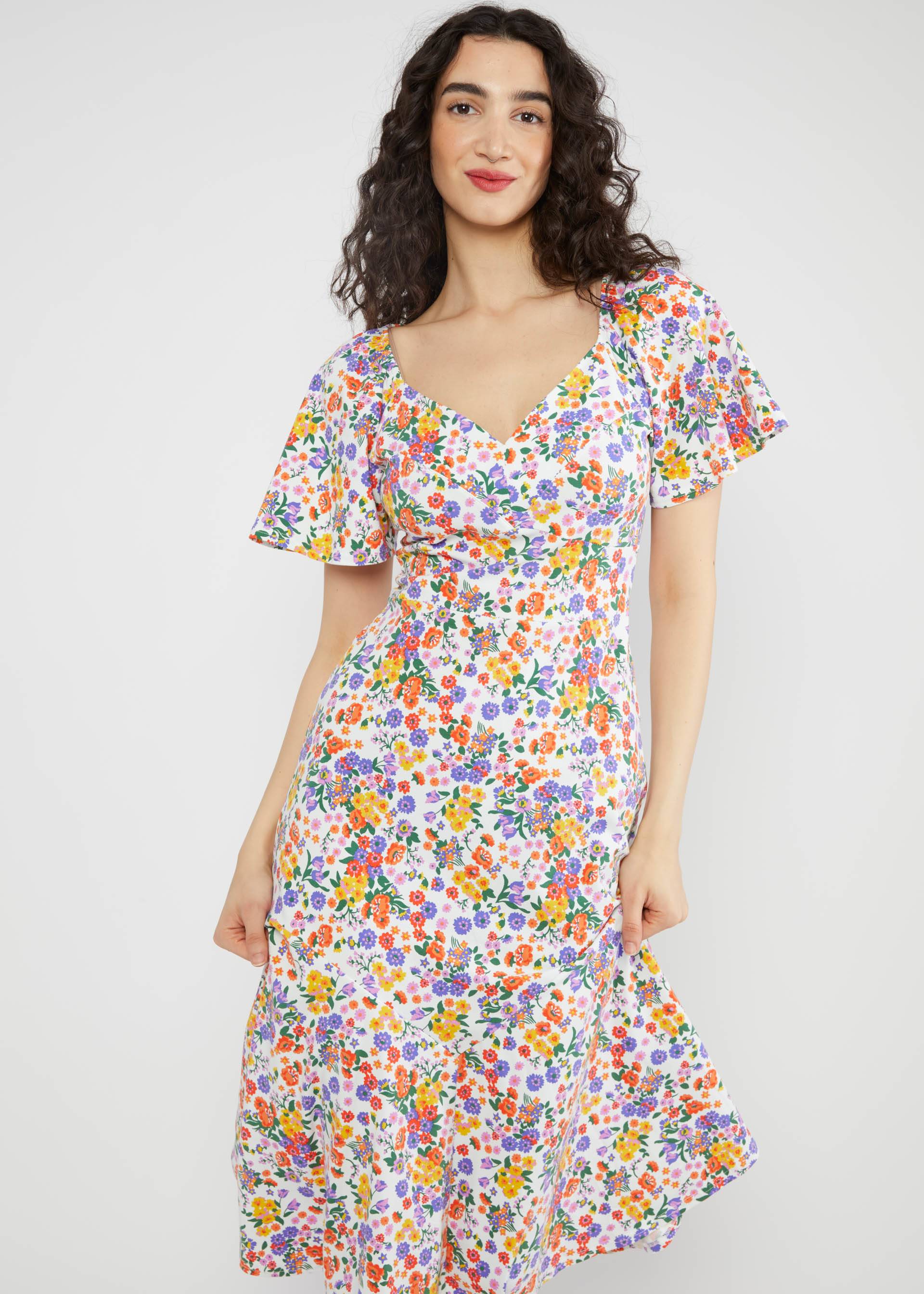 Summer Dress Shape Appeal, mini spring romance, Dresses, White