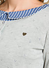 logo knit 3/4 sleeve cardigan, casual grey, Strickpullover & Cardigans, Grau