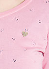logo knit 3/4 sleeve cardigan, tender rose, Strickpullover & Cardigans, Rosa