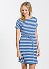 logo shortsleeve dress, blue stripes, Kleider, Blau