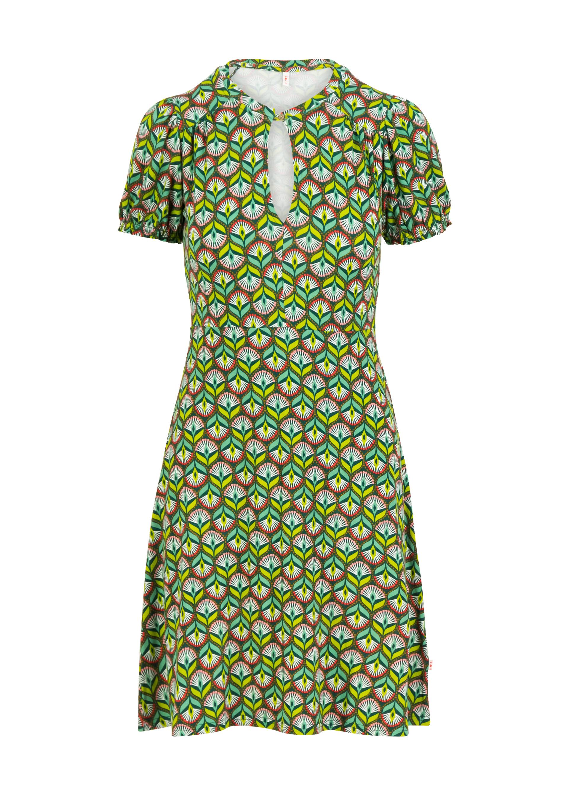 Summer Dress Fluffy Romance, peacock feather, Dresses, Green