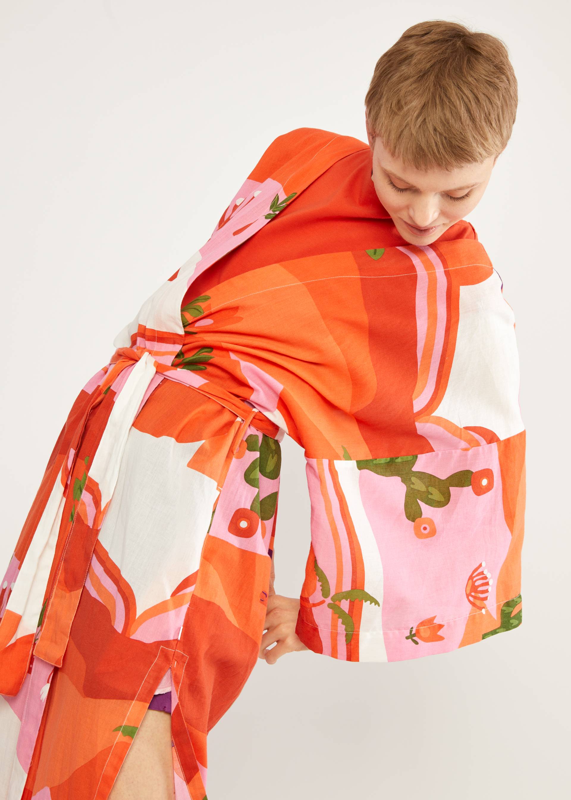 Sommer Cardigan Magicmono, lightness of the oasis, Strickpullover & Cardigans, Orange