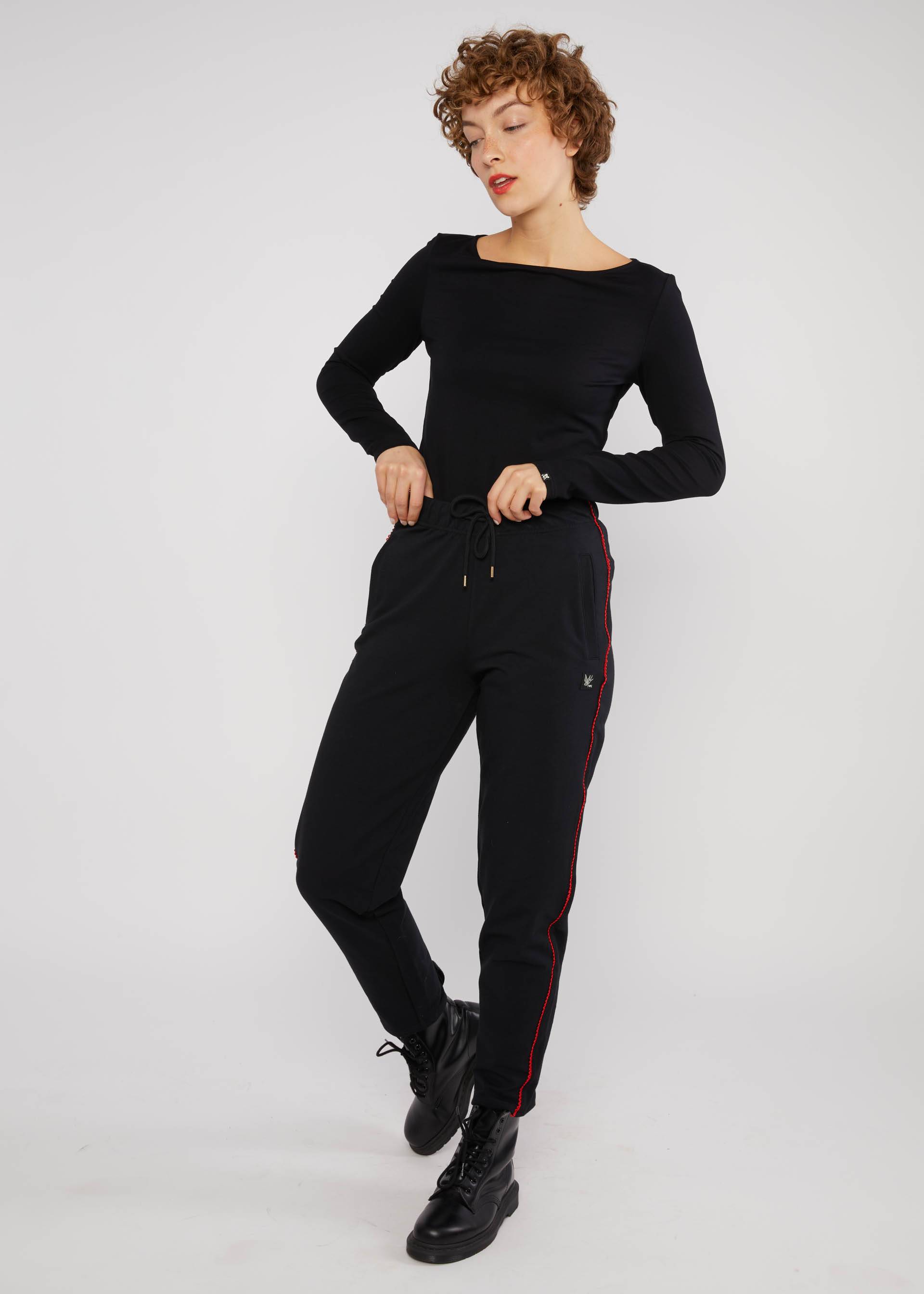 Sweathose Country Roadrunners, legendary rockabilly black, Hosen, Schwarz