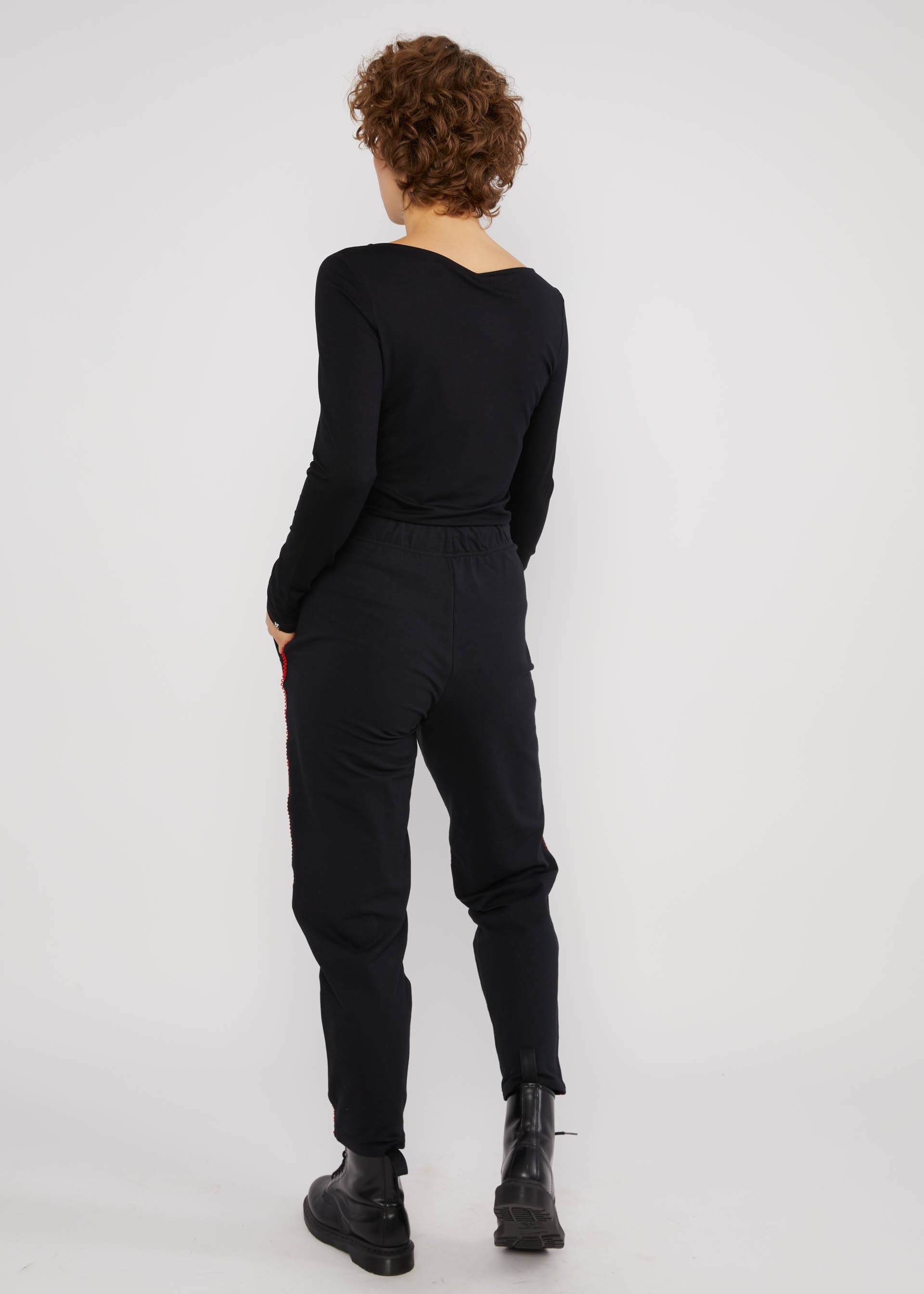 Sweathose Country Roadrunners, legendary rockabilly black, Hosen, Schwarz