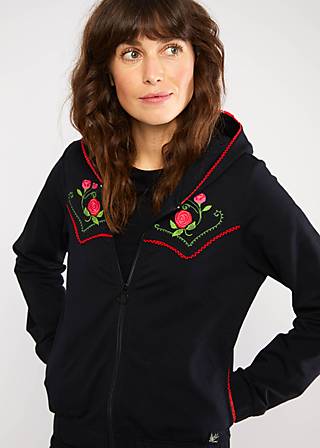 Kapuzenjacke Country Zip up, legendary rockabilly black, Sweatshirts & Hoodies, Schwarz