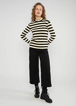 Hose High Waist Culotte, black cutie, Hosen, Schwarz