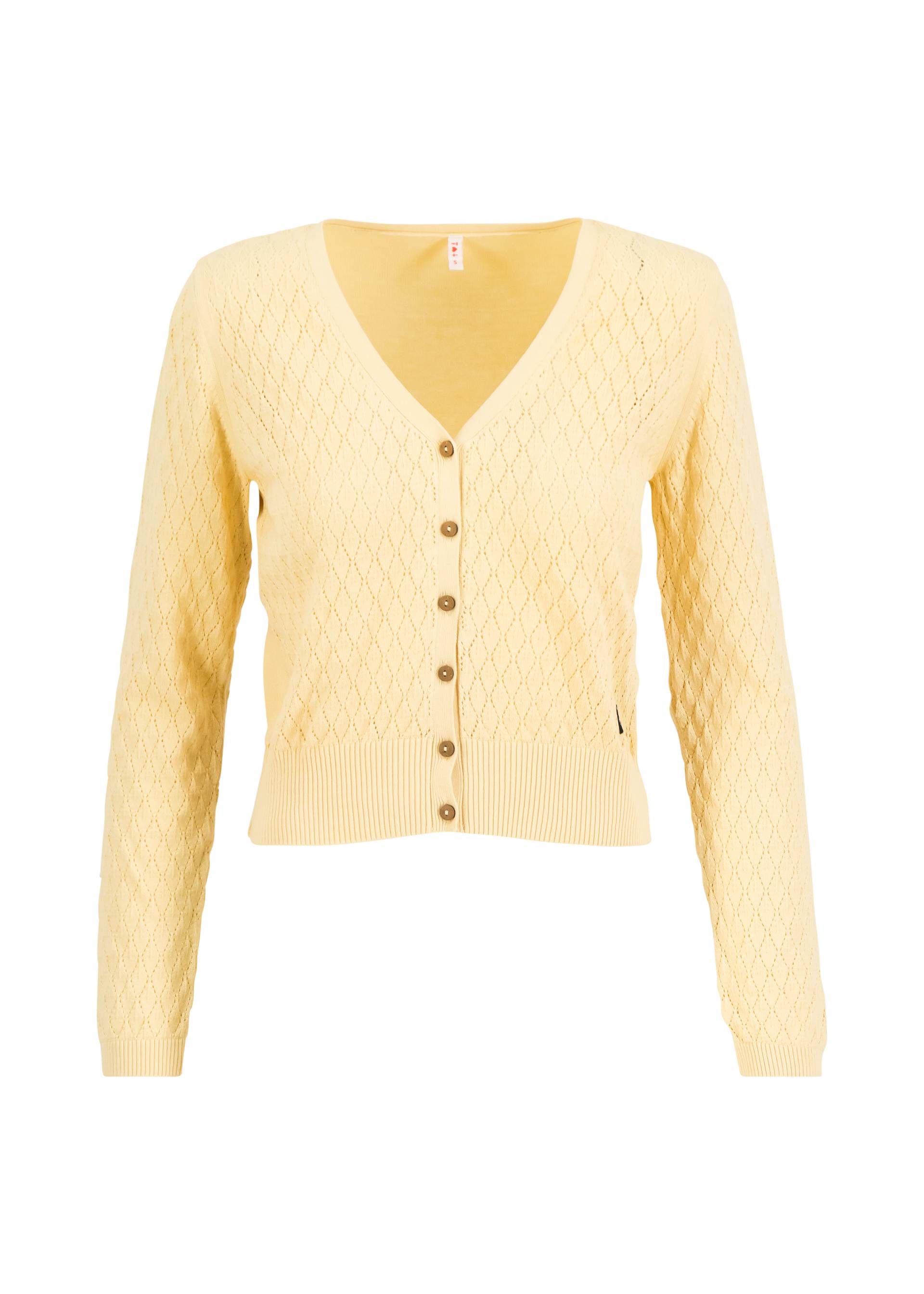 Cardigan Save the World, dusty white knit, Cardigans, Weiß