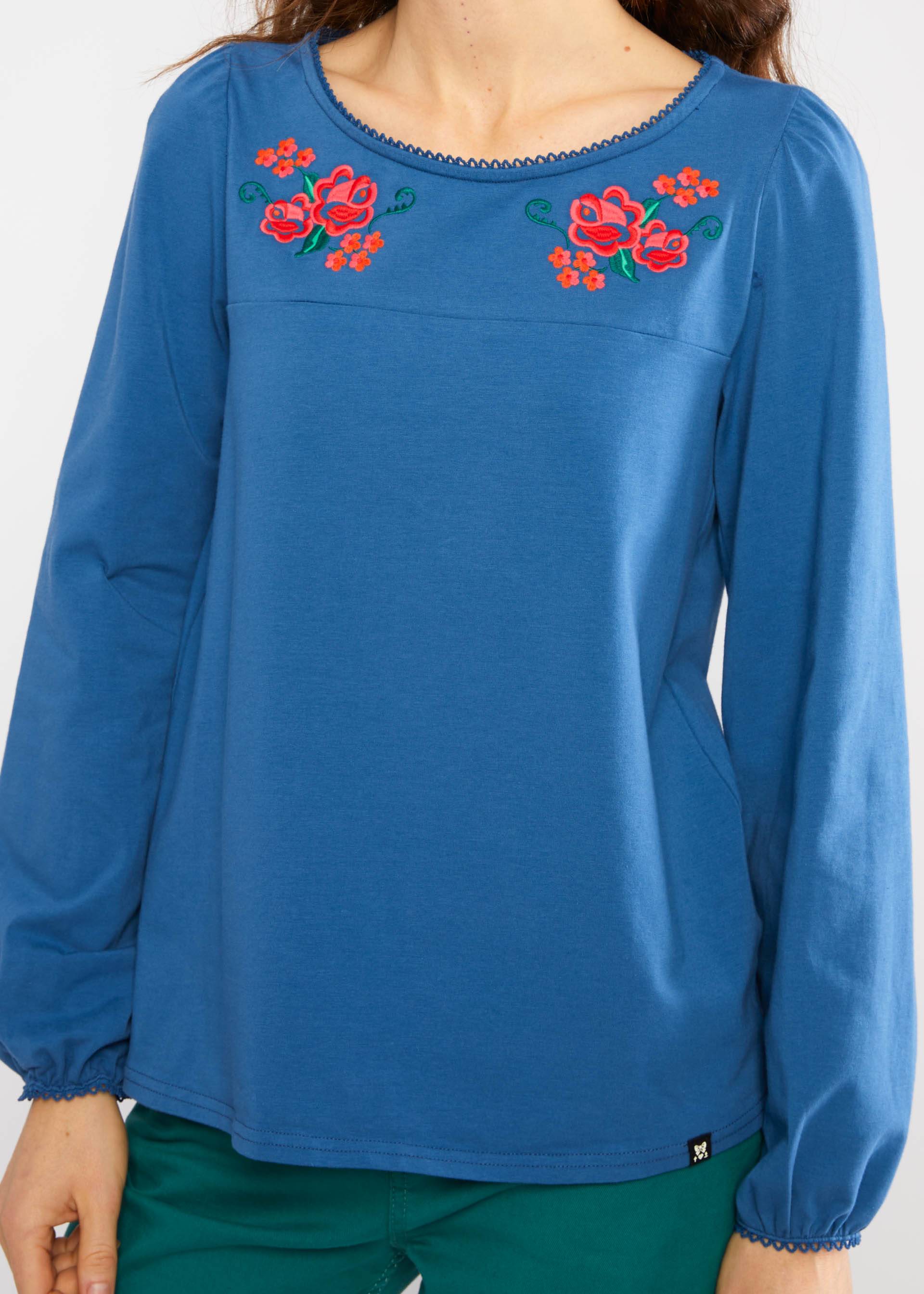 Jerseyshirt Say it Loud, mountain clouds blue, Shirts, Blau