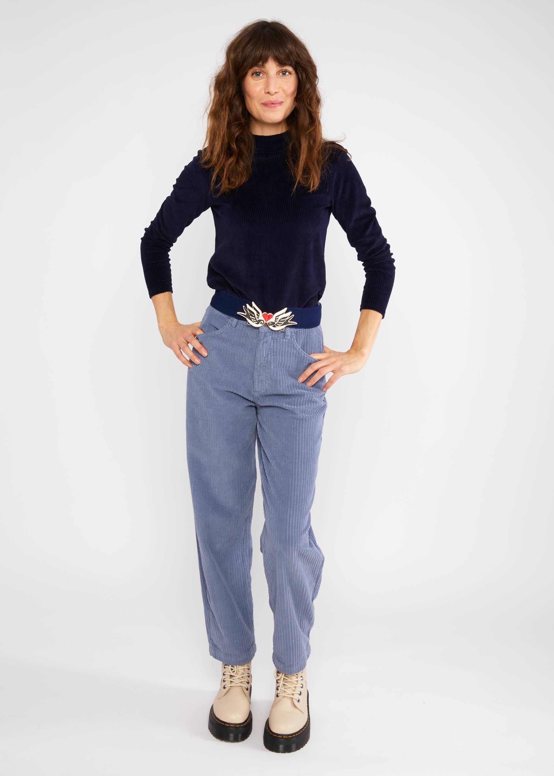 Waist belt Swallowmania Love, enamel blue, Accessoires, Blue