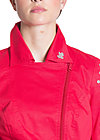 peplum biker jacket, rimimi red, Red