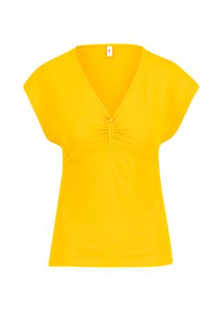 T-Shirt D’un Cœur Leger, mio sole, Tops, Yellow