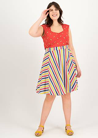 Tellerrock Fullmoon Circle, strisce colorate, R&ouml;cke, Blau