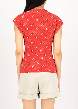 T-Shirt D’un Cœur Leger, vespa rossa, Tops, Red