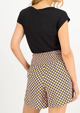 Shorts Flotte Lotti, mosaico grafico, Hosen, Schwarz