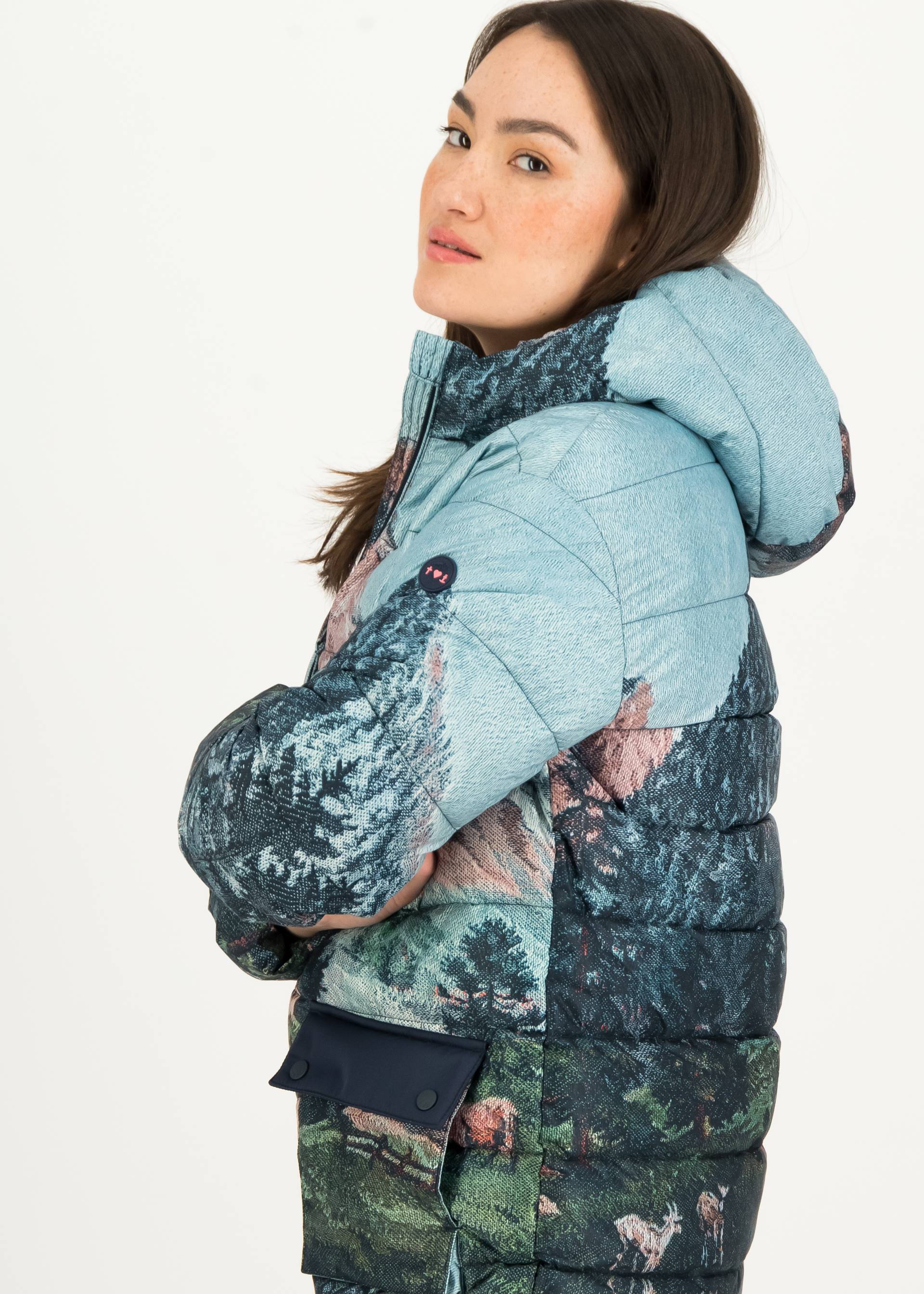 Winterjacke Mountain Cloud Stepper long, fairy lane, Jacken & M&auml;ntel, Blau