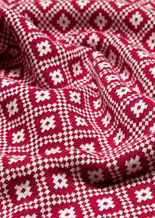Lange Strickjacke Rendez-vous with Myself, baies de la foret, Strickpullover & Cardigans, Rot
