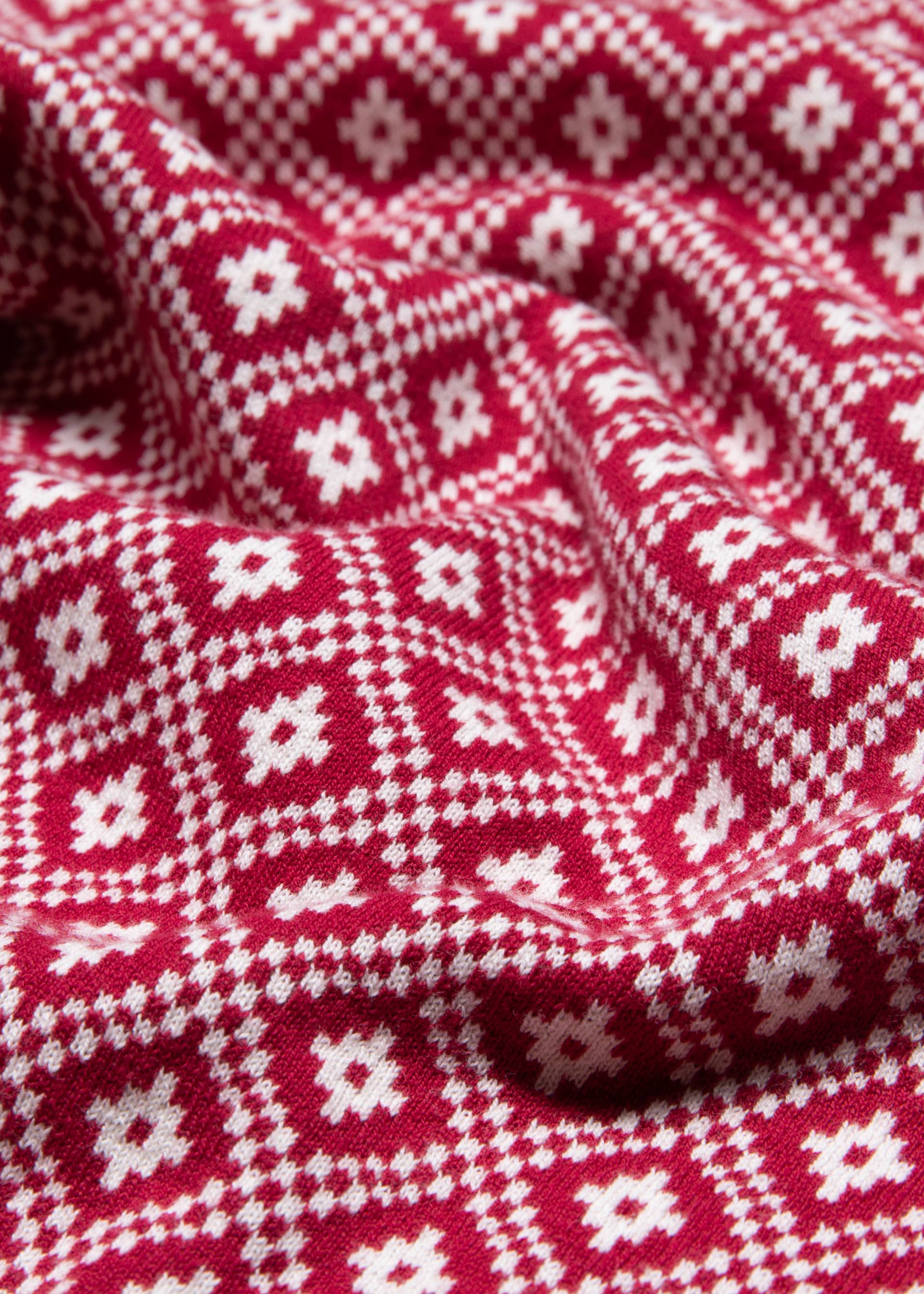 Lange Strickjacke Rendez-vous with Myself, baies de la foret, Strickpullover & Cardigans, Rot