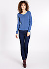 logo knit cardigan, metro blue, Knitted Jumpers & Cardigans, Blue