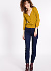 logo knit cardigan short, oldy but goldy, Knitted Jumpers & Cardigans, Yellow