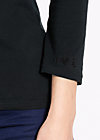 logo v-neck 3/4 sleeve, black board, Shirts, Black