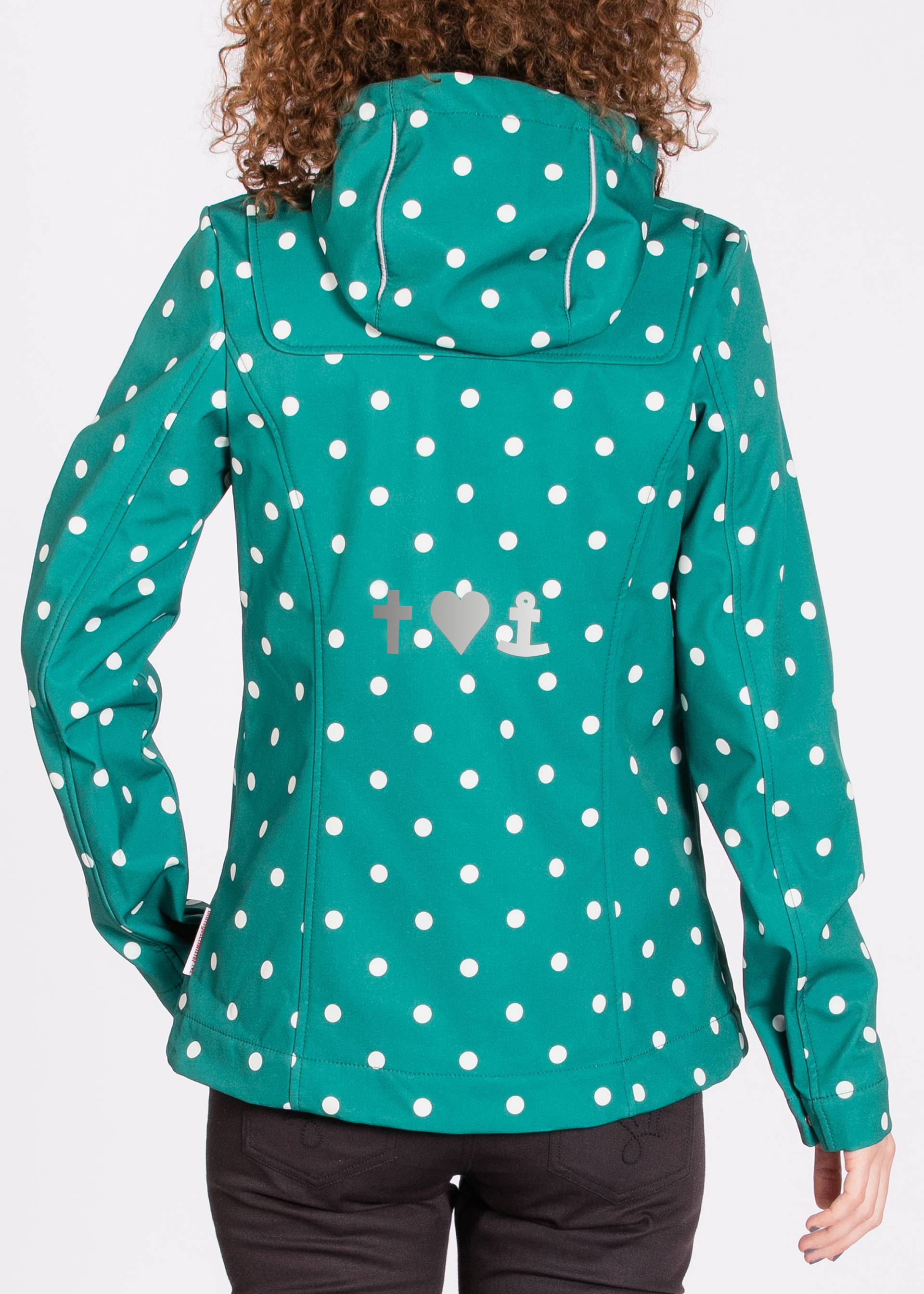Soft Shell Jacket wild weather petit anorak, go to school, Jackets & Coats, Green