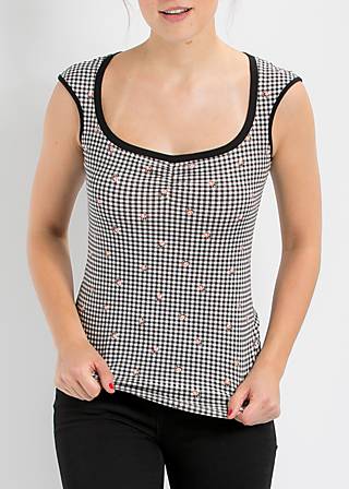 Top décolleté darling top, antoinettes picnic, Shirts, Schwarz