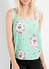 lieb leibchen top, frames of floral, Shirts, Green