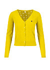 logo cardigan v-neck lang, yellow heart anchor , Strickpullover & Cardigans, Gelb